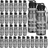 Gerrii 30 Pcs Staff Appreciation Gift Bulk Christmas Employee Appreciation Gifts Water Bottles Bulk 20.3 oz Thank You for Being Awesome Water Bottles for Nurse Coworker Employees Team Teacher