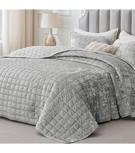 Sophia & William Velvet King Bedspread Set – 3D Air Layer Coverlet & Pillow Shams, Burgundy - View #6
