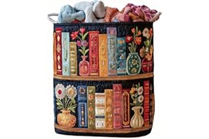 Rainbow Paws Quilted Laundry Basket Organizer for Blankets Toys Book and Clothes Versatile Storage for Living Room Bedroom (J