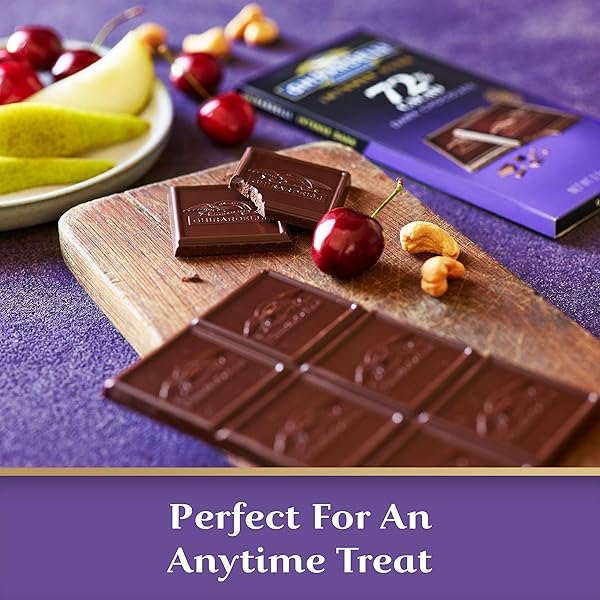 GHIRARDELLI INTENSE DARK CHOCOLATE BAR, 72% CACAO, 3.5 OZ BAR