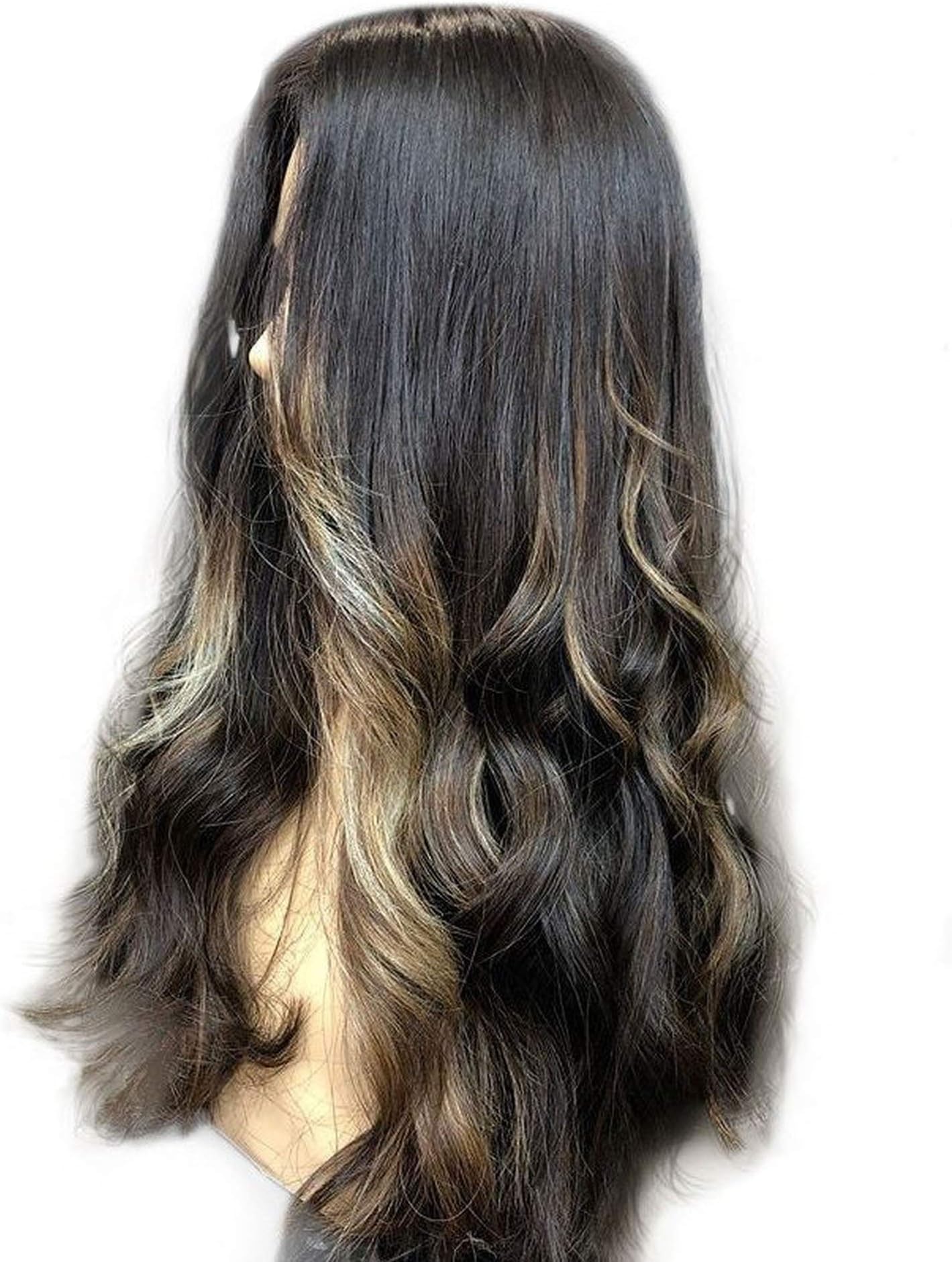 26inch longer layer color #8/2 european virgin hair kosher wig jewish wig Best Sheitels,#1B,finished length 12in