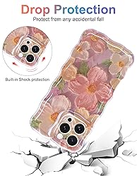 Jusy Case for iPhone 11 Pro Max, Colorful Retro Oil
