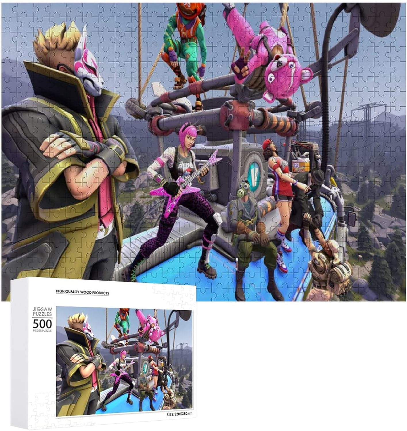 Amazon Co Jp 500 1000ピース フォートナイト ジグソーパズル 壁画 を飾る 木製パズル 人気 アニメ 減圧エンターテインメント 知育玩具 親子ゲーム ホーム キッチン