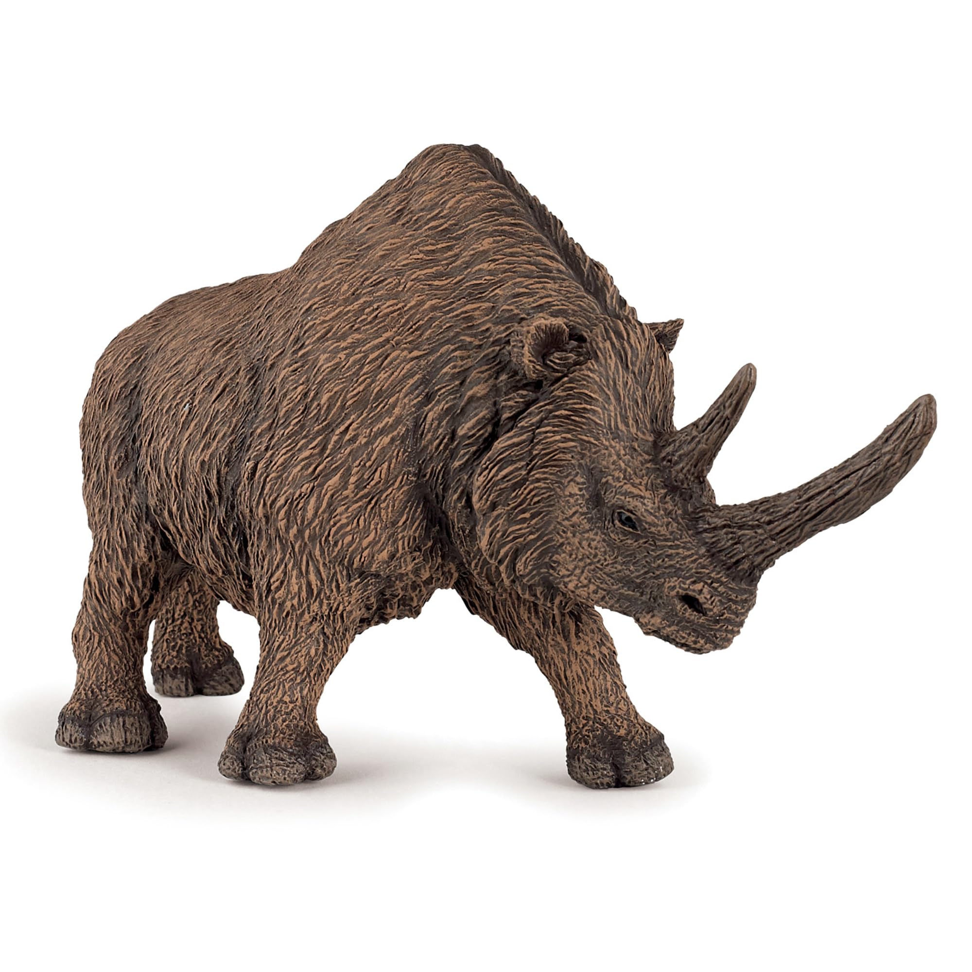 Papo - Woolly Rhinoceros - Realistic Figurine - for Ages 3+ - Dinosaurs Collection - Hand Painted - Highly Detailed - Durable and Educational - Gift Idea - Collectable - woolly rhinoceros