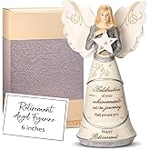 Pavilion Gift Company 82375 Celebration of Retirement Angel Figurine, 6-1/2"