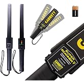 Garrett Super Scanner V Handheld Security Metal Detector Wand, USA Made | Professional grade self-calibrating security wand. Scans all metals with silent/vibrate or audible alarm options