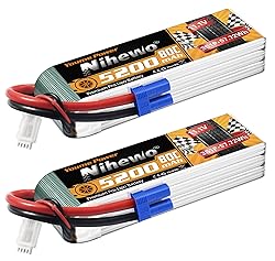 Nihewo 2Packs 3S Lipo Battery, RC Lipo Battery