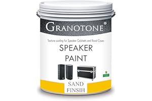 GRANOTONE Sand Finish Speaker Paint Texture Coating for Speaker Cabinets, Road Cases, Metal & Furniture | Water-Based Formula | Versatile Textured Coating | 1 Quart Size