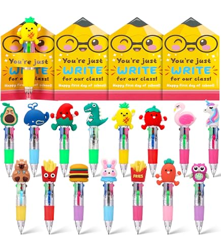 48Pcs Back To School Gift Set - Pencil Theme Glitter Pens & Mini Notebooks For Students Teachers - View #2