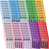 100 Pack Pocket Calculator Small Bulk Mini 8 Digit Handheld Calculator Small Basic Standard Calculato for Students Kids Teachers School Desktop Home Office（10 Colors）
