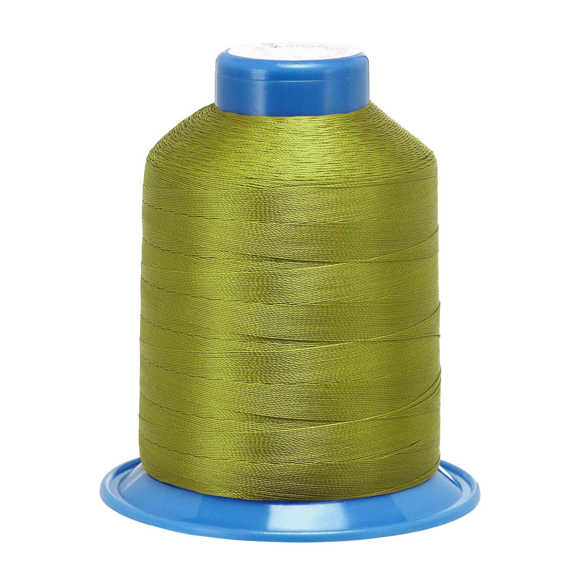 sourcing map Bonded Polyester Sewing Thread Extra Strong 1312 Yards 210D/0.32mm UV Resistant Thread for Manual and Machine Sews (Olive)