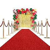 Red Carpet Runner Rug for Party and Event, Non-Slip