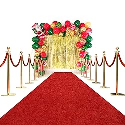 Red Carpet Runner Rug for Party and Event, Non-Slip