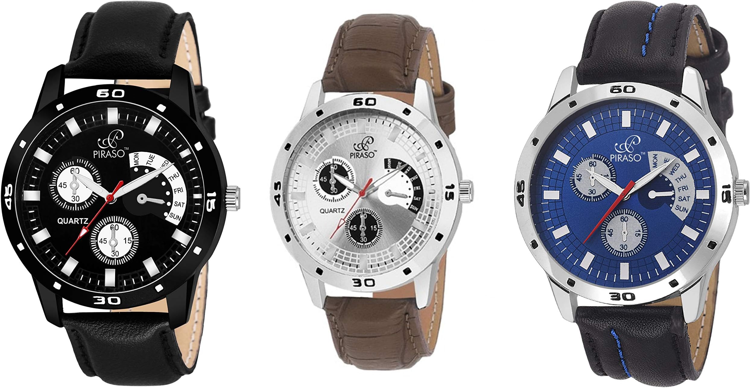 Piraso Analog Multi-Colour Dial Men's Watch-P3-10-S