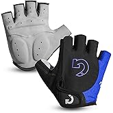 GEARONIC Cycling Gloves Bike Bicycle Motorcycle Glove Mountain Bike Gloves MTB Shockproof Foam Padded Outdoor Workout Sports Half Finger Short Gloves Guantes