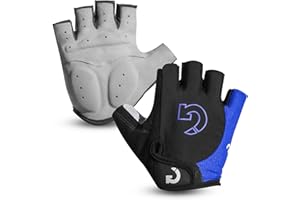 GEARONIC Cycling Gloves Bike Bicycle Motorcycle Glove Mountain Bike Gloves MTB Shockproof Foam Padded Outdoor Workout Sports Half Finger Short Gloves Guantes