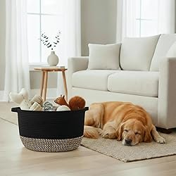 Stylish Cotton Rope Storage Basket For Dog