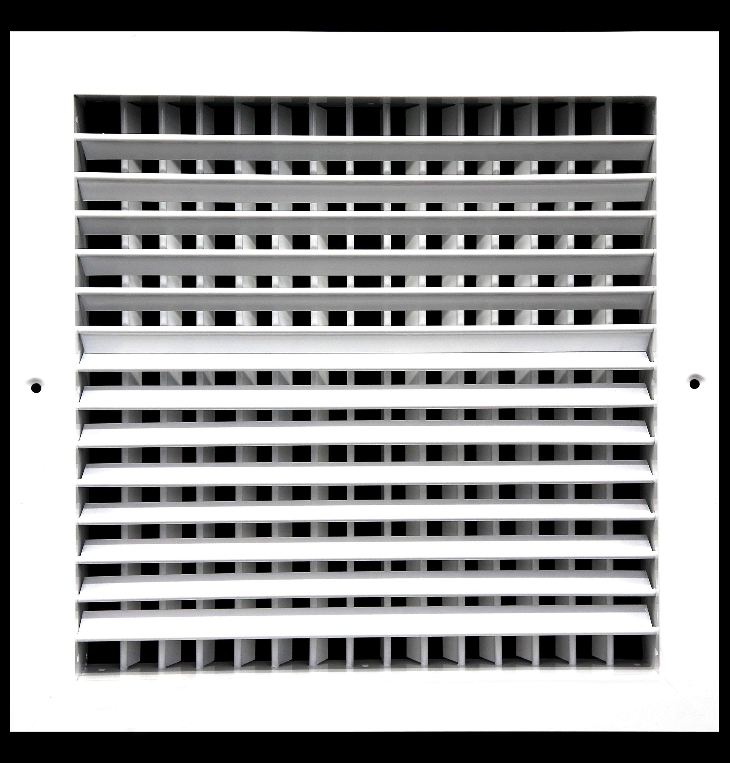 Photo 1 of HVAC Premium 10''w X 10''h Aluminum Double Deflection Adjustable Air Supply HVAC Diffuser - Full Control Vertical/Horizontal Airflow Direction - Vent Duct Cover [Outer Dimensions: 11.6''w X 11.6''h]