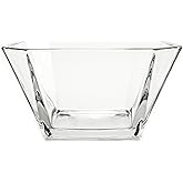 Red Co. Modern Geometric Clear Glass Serving Centerpiece Bowl, 64 Ounce
