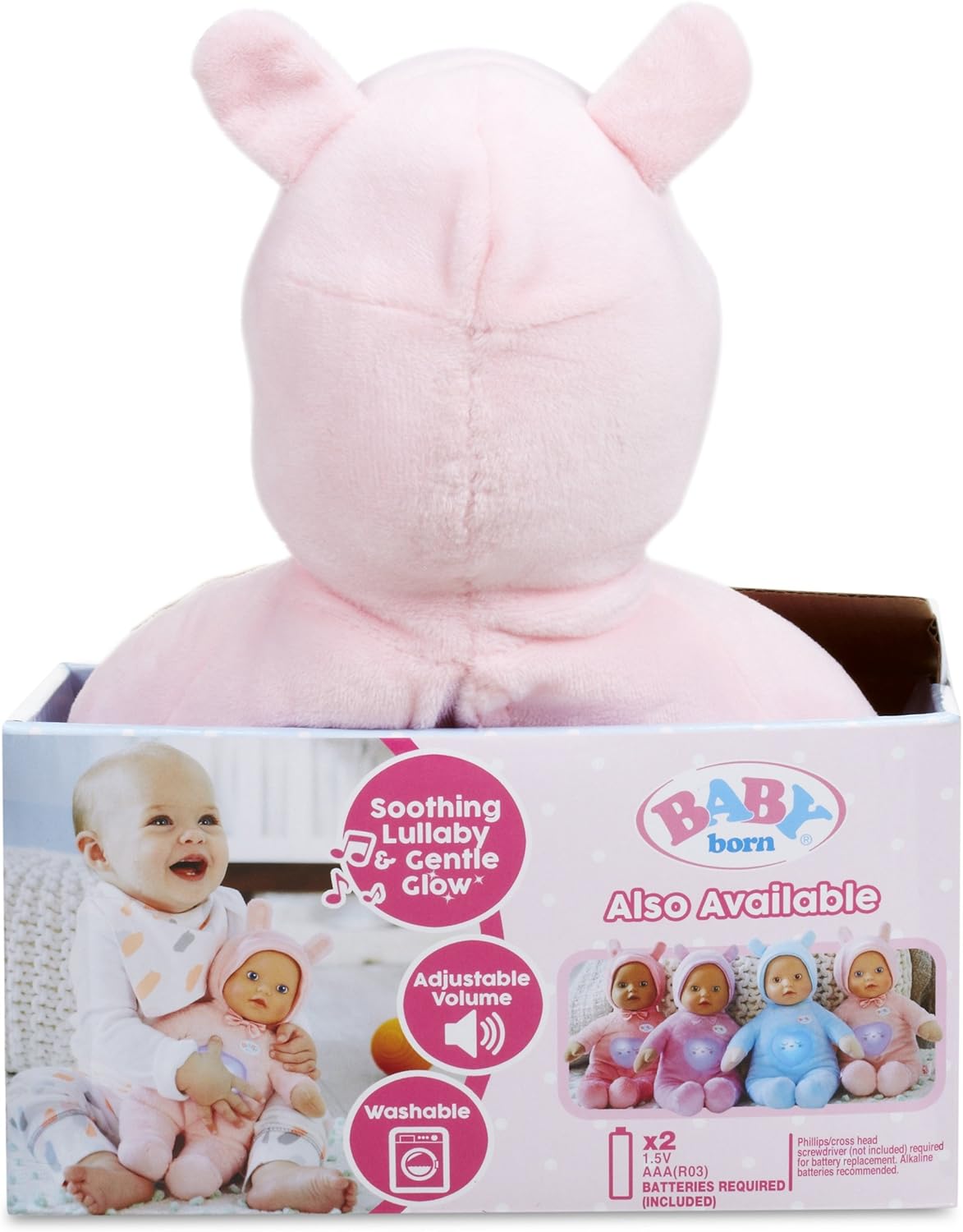 baby born goodnight lullaby brown eyes realistic baby doll