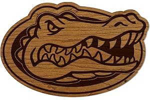 LazerEdge Florida Gators Wooden Wall Art – Officially Licensed College Decor – Laser-Etched Hanging Sign – Cherry Wood
