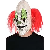 Fun Costumes Immortal Masks Gigglez The Clown Latex Halloween Mask for Adults, Full Head Realistic Scary Clown Halloween Masks
