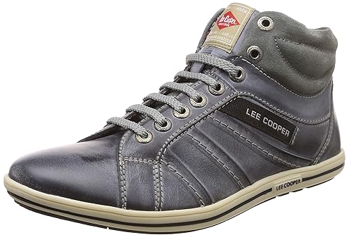 lee cooper men's leather sneakers