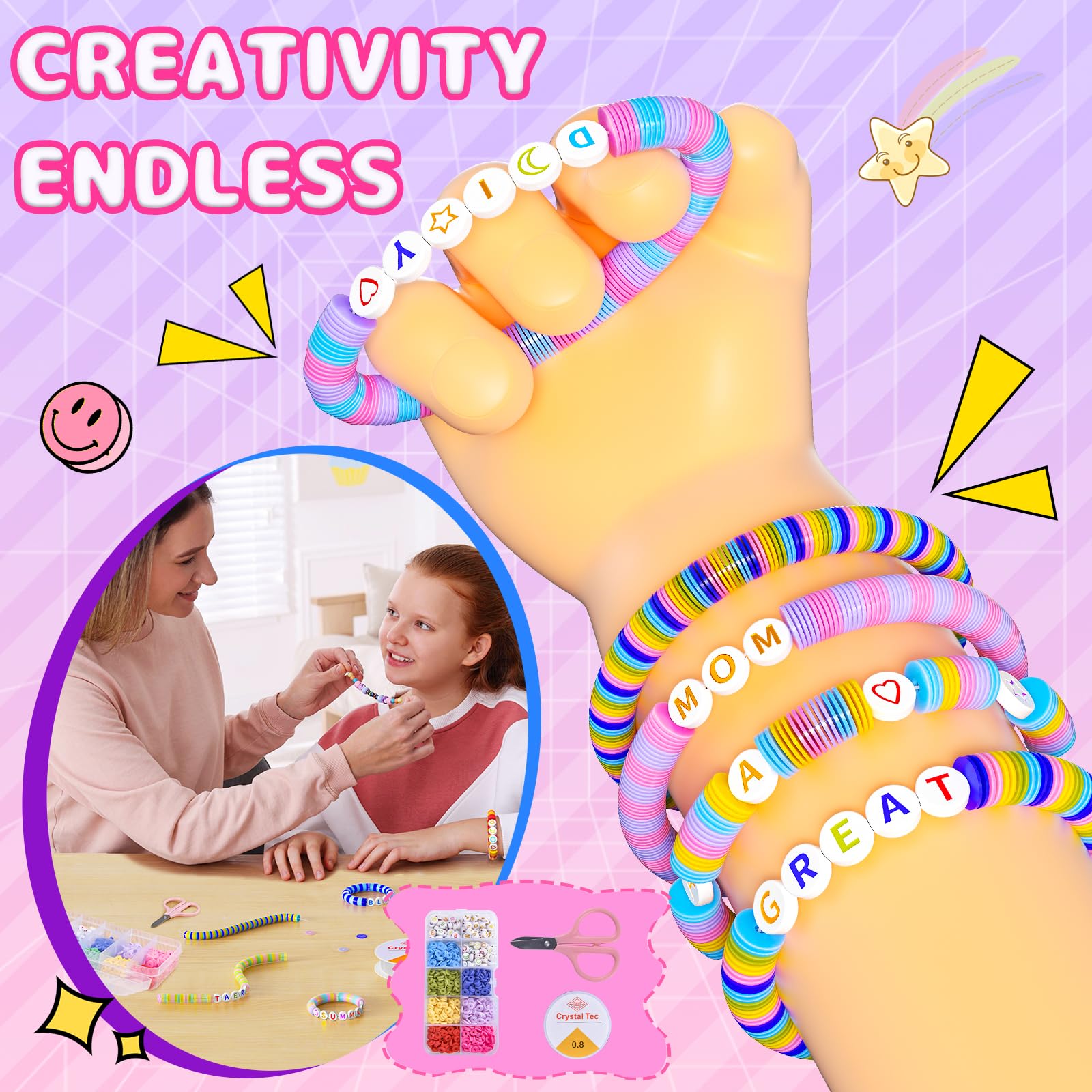 Gifts for Girls 4-12, Decorate Your Own Water Bottle Kits for Girls, Unicorn Diamond Painting Toys & Friendship Bracelet Kit, Fun Arts Crafts for Kids Ages 4-6-8-10, Birthday Gifts Toys for Kids