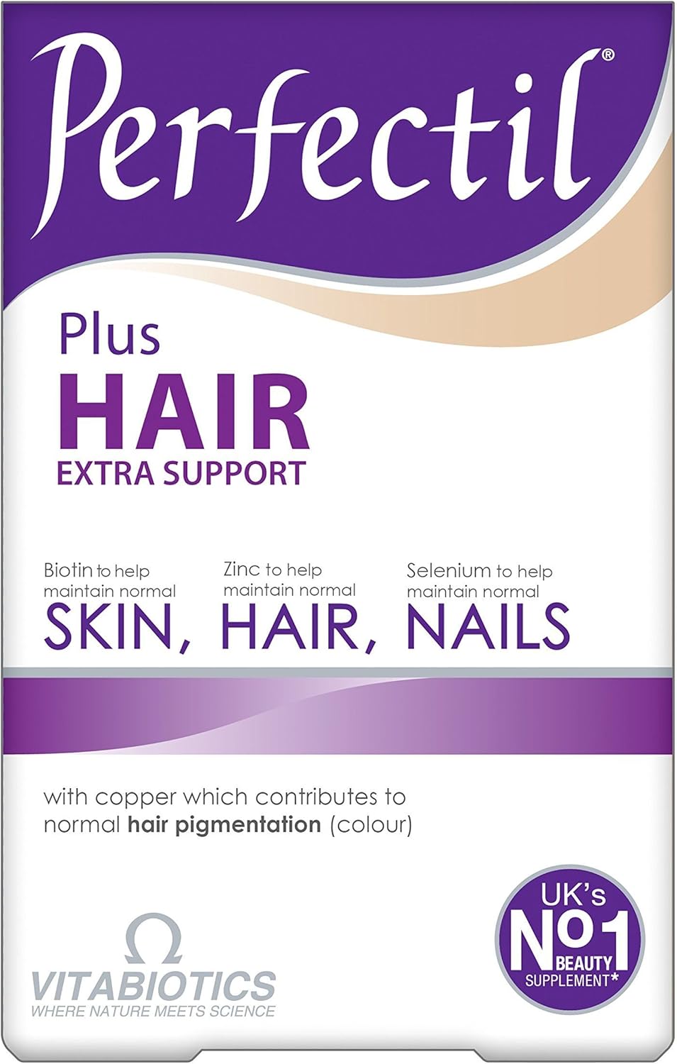 Vitabiotics Perfectil Hair Multivitamin | Hair Growth and Strengthening | Formula for Thicker, Healthy Hair | Vitamin D, Vitamin E, Collagen, Biotin, and More: Health & Personal Care