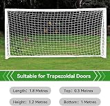 Cyrank Soccer Net Replacement 6x4ft 12x12cm Mesh Backyard Training Net view 9