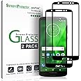 amFilm Glass Screen Protector for Moto G6, Tempered Glass 2018 (Model Number XT1925) (2 Pack)