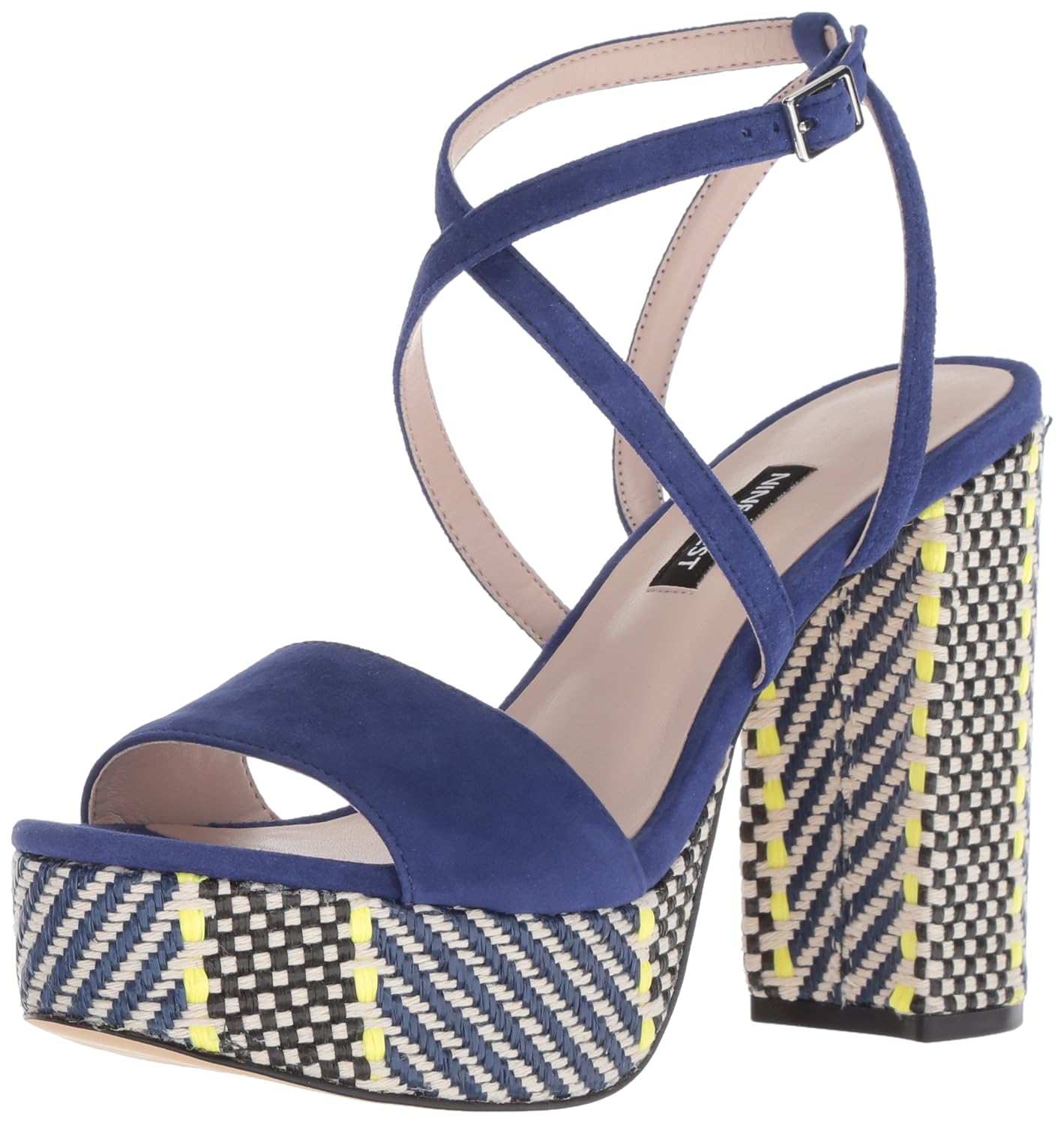 nine west blue suede heels