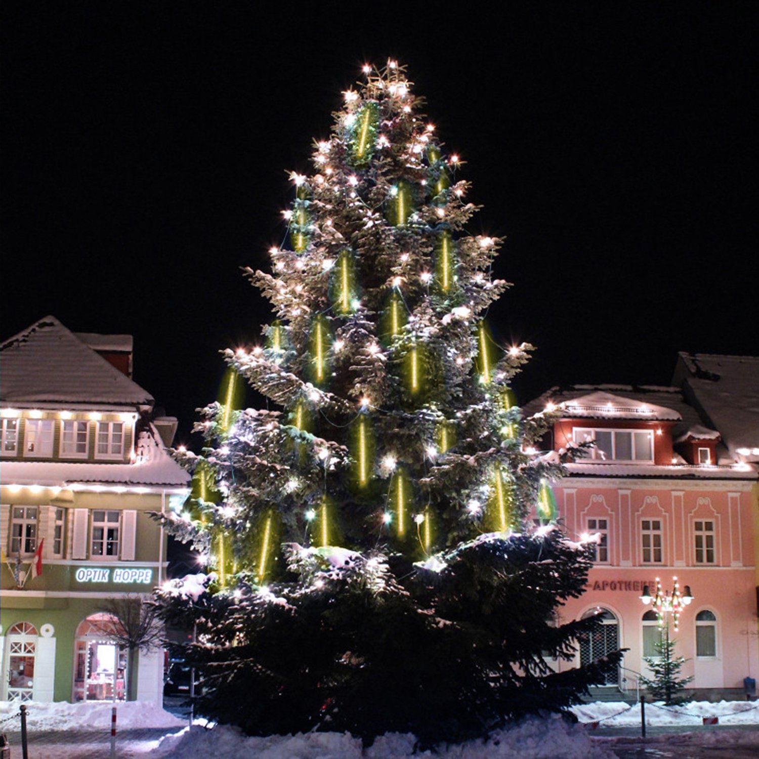 EAGWELL Upgraded Warm White Meteor Lights 20 inches 10 Tubes 540 LED