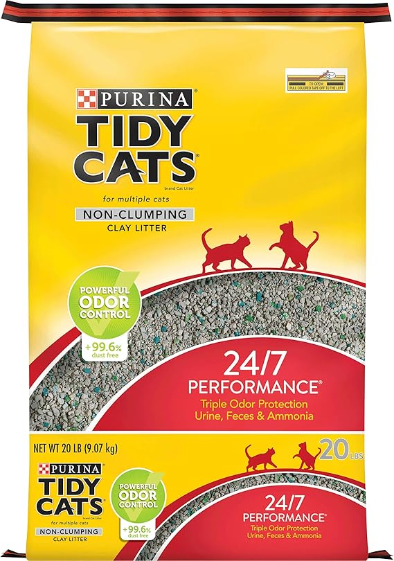 Purina Tidy Cats Non Clumping Cat Litter, 24/7 Performance Multi Cat