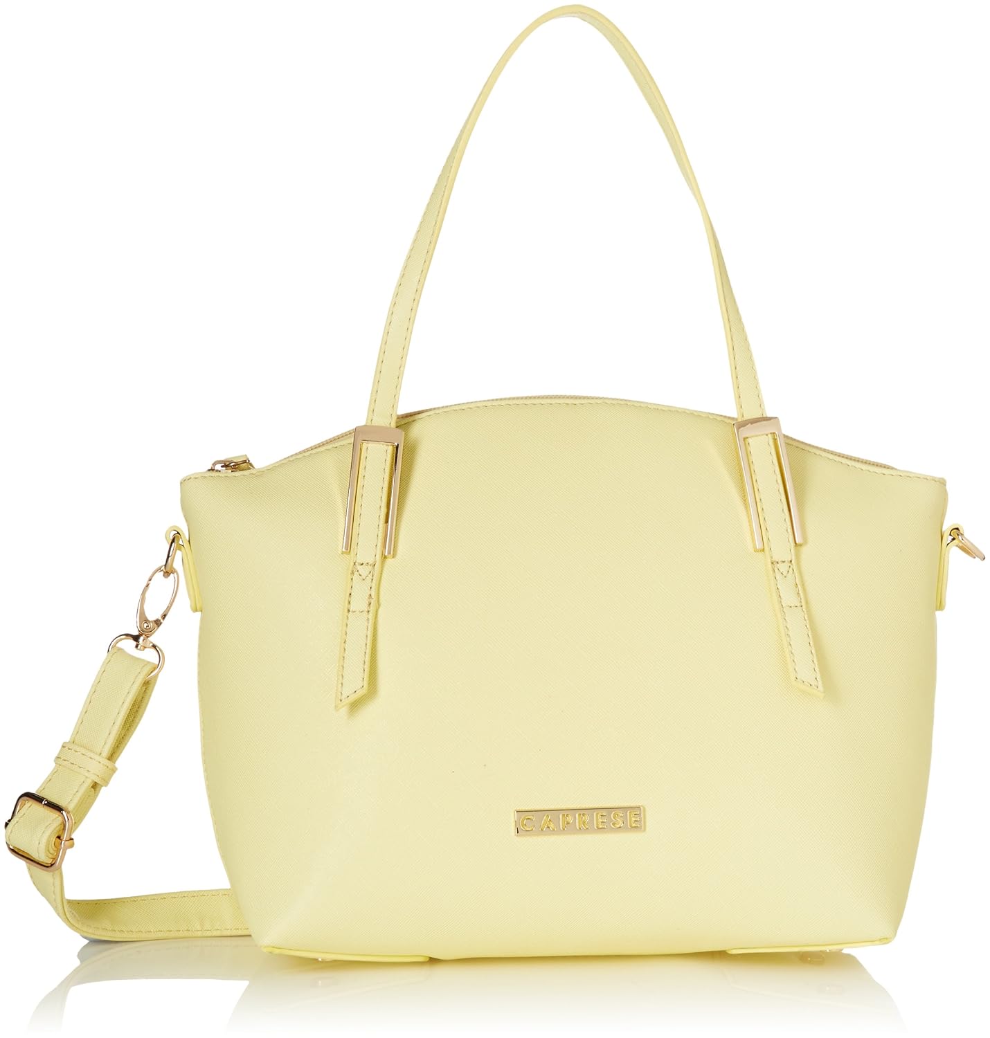 caprese livia women's satchel (yellow)