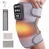 H&B Luxuries Heated Knee Massager 1 Pack – Cordless Knee Heating Pads with Vibration Massage, Pain Relief, Arthritis & Muscle Recovery