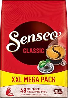 Senseo Pads Classic, Megapack XXL, 480 Kaffeepads UTZ-zertifiziert, 10er Pack, 10 x 48 Getränke