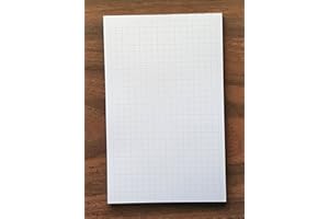 HANDY FORMS Graph Note Pad, 5" x 8", 50 Sheets, 1/4" Grid Spacing, Heavyweight, Very Nice Paper