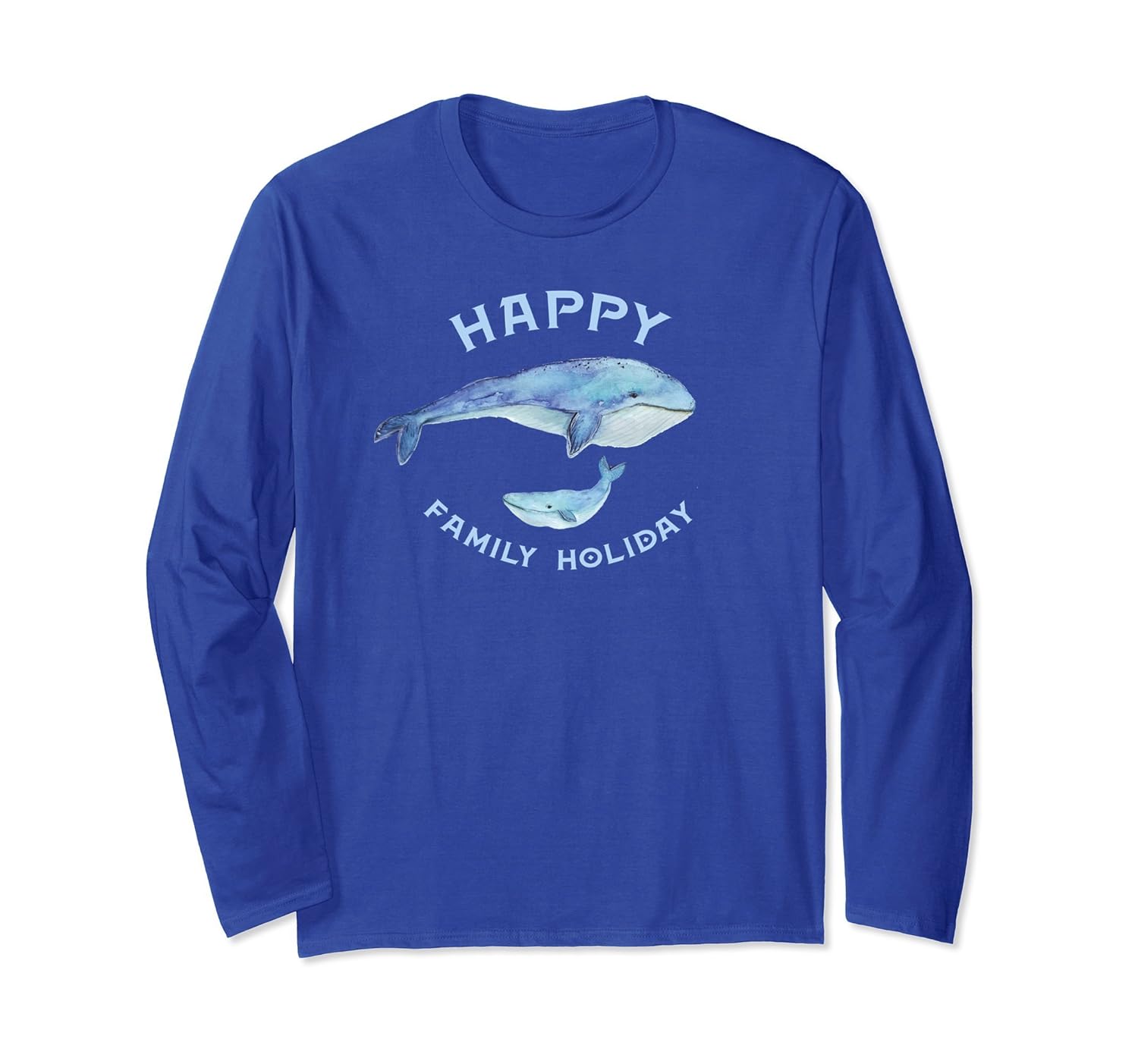 Happy Family Holiday long sleeve shirt whale lovers-anz