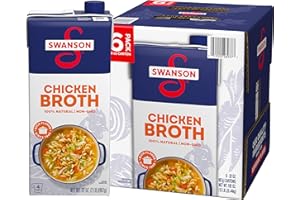 SWANSON S 100% Natural Chicken Broth, 32 oz Carton (6 Pack)