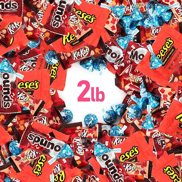CHOCOLATE CANDY VARIETY PACK, 2LB PACK OF BULK CHOCOLATE CANDY INDIVIDUALLY WRAPPED, PERFECT ASSORTMENT FOR STOCKING STUFFERS, IDEAL ASSORTED CHOCOLATES FOR FAMILY AND FRIENDS