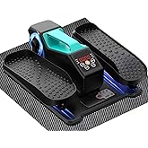 Under Desk Elliptical, Electric Leg Exerciser While Sitting for Seniors Adults, Portable Quiet Elliptical Exercise Machine, Seated Pedal Exerciser with Remote Control, 12 Adjustable Speeds