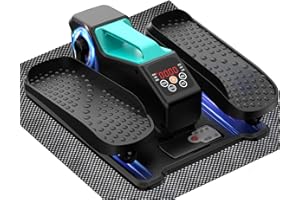 WEFELY Under Desk Elliptical, Electric Leg Exerciser While Sitting for Seniors Adults, Portable Quiet Elliptical Exercise Machine, Seated Pedal Exerciser with Remote Control, 12 Adjustable Speeds