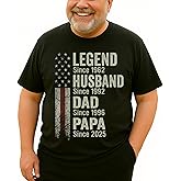 GODMERCH Custom Grandpa Shirt, Personalized Grandpa est year Sweatshirt Hoodie, Fathers Day Birthday Men Gifts for Husband Grandfather