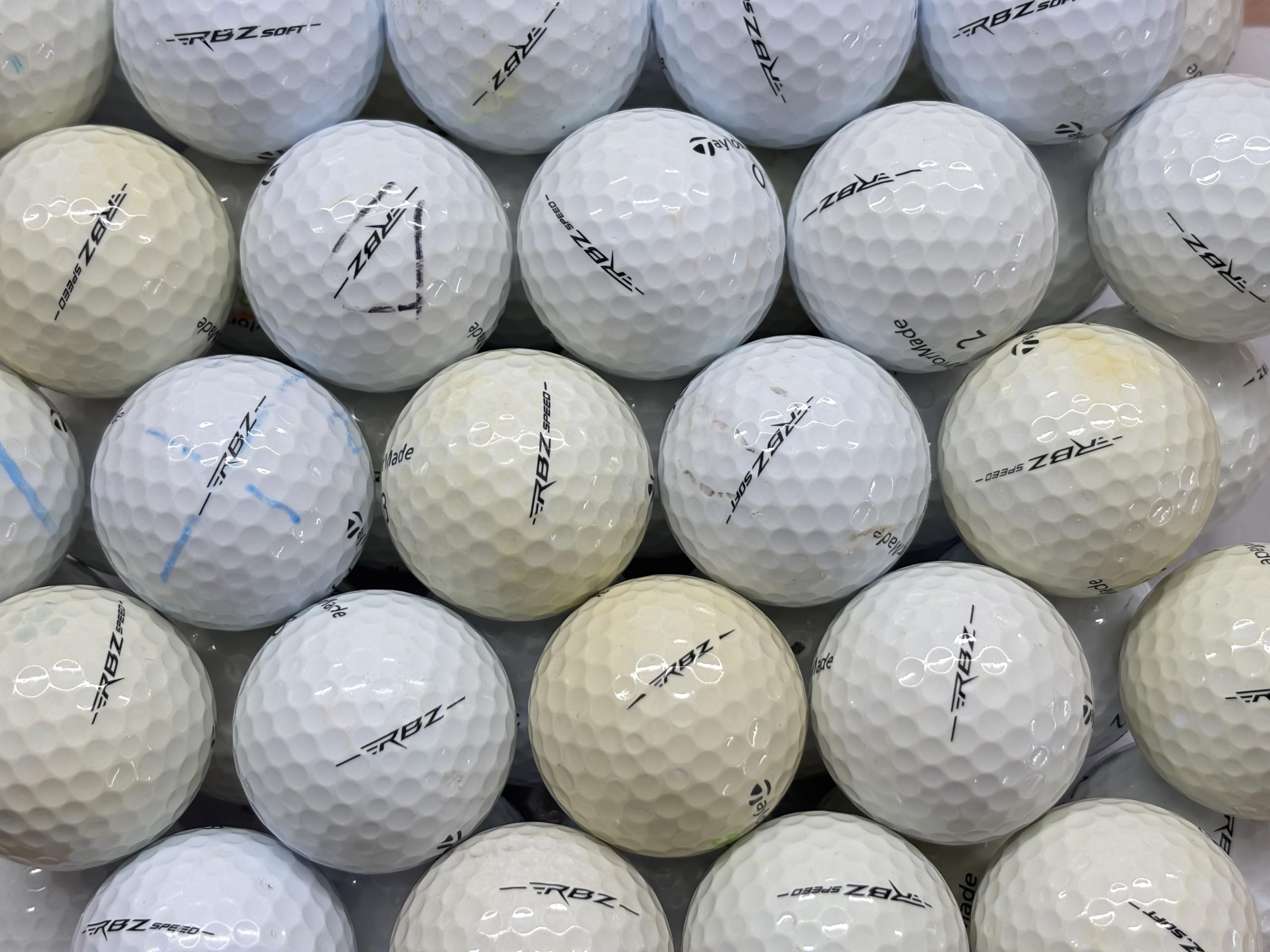 50 RBZ Tour Soft Speed golf balls for taylormade - Grade B USED lake balls