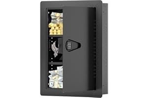 Goyappin 25.6" Tall Wall Safes Between the Studs, Hidden Wall Safe with Digital Keypad, Fireproof & Anti-Theft Design, 0.83CF