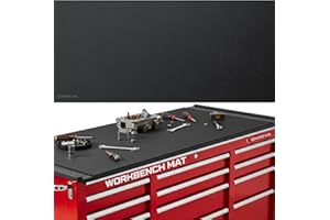 ONREVA Workbench Mat 24X48 Inches, EVA Rubber Work Mat, Protect Your Work Bench Top, Heavy Duty Pad for Tool Box Top, Table, Tool Station, Rolling Cabinet Cart Cover Liner Matt, 48"X24" 5mm Thick