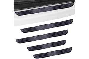 BFXM 4PCS Car Door Sill Protector, Universal Threshold Protection for Car Accessories, Automotive Rubber Scratch Resistant Entry Sill Guards, Doors Edge Step Dust Shield Cover for Car/SUV