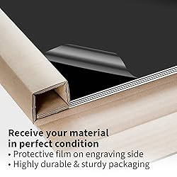Trotec TroLase | 12"x12"x1/16", 8 Pcs | Black/White
