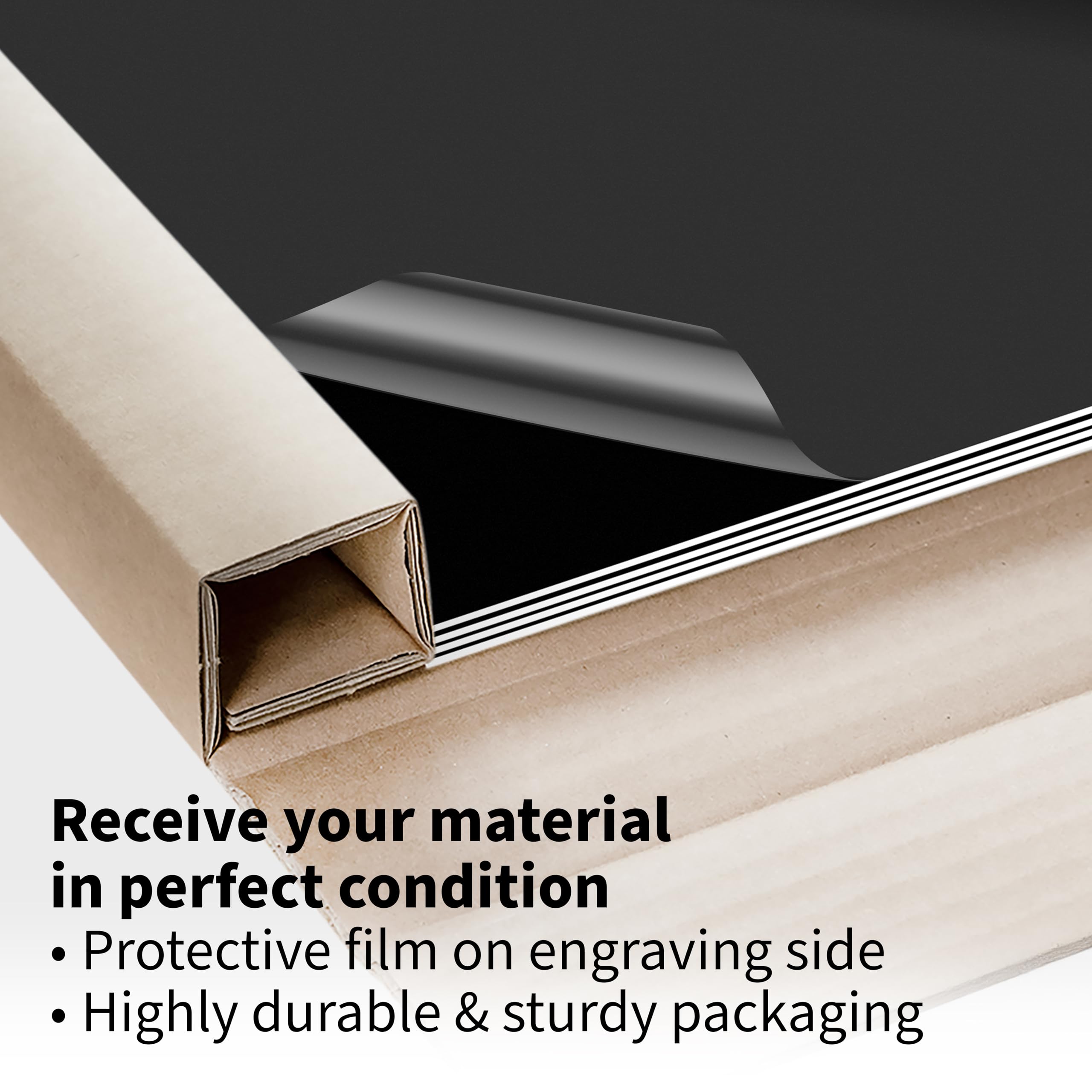 Trotec TroLase | 12"x12"x1/16", 8 Pcs | Black/White